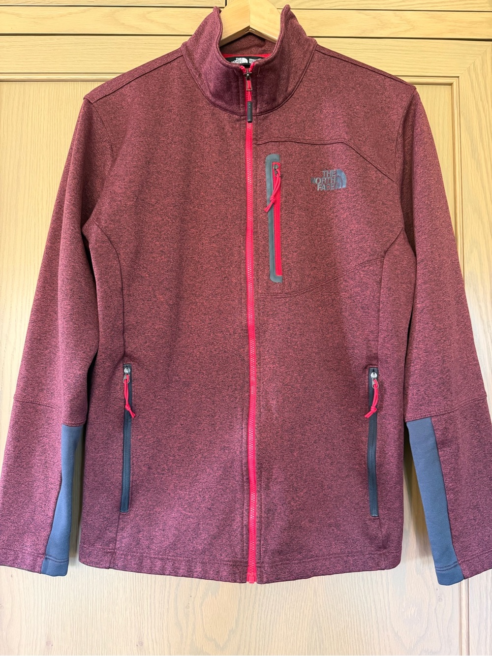 The North Face Men's Burgundy Performance Softshell Jacket